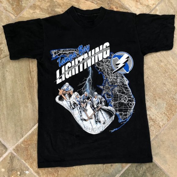 Gildan Shirts Vintage Nhl Tampa Bay Lightning Nutmeg Hockey Shirt